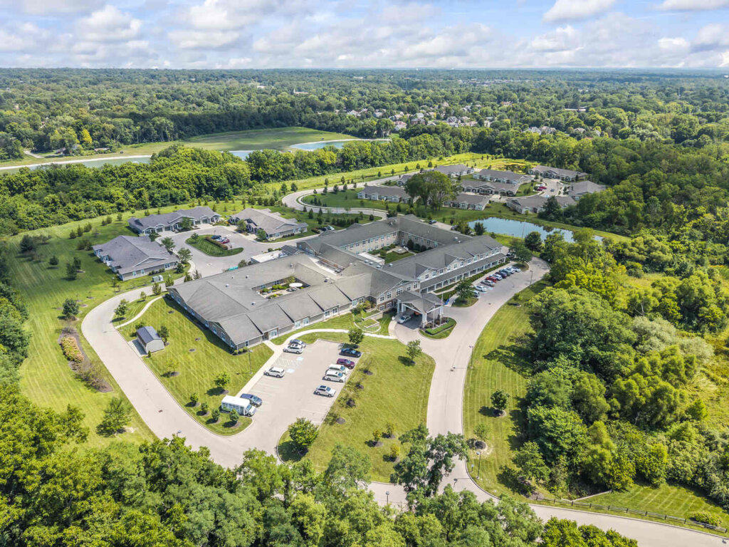 Aerial view of Traditions of Beavercreek OH