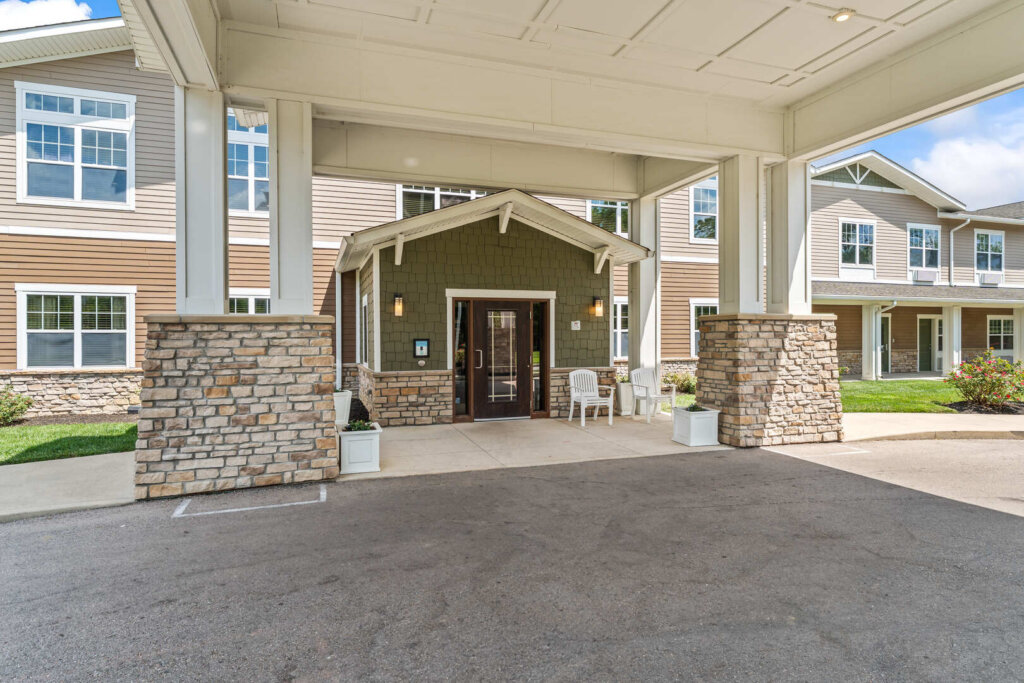 Close up view of the entrance to Traditions of Beavercreek OH